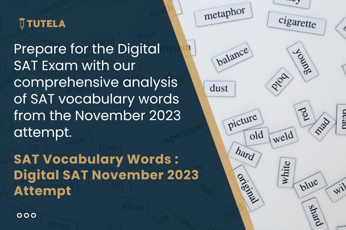 SAT Vocabulary Words Digital SAT November 2023 Attempt